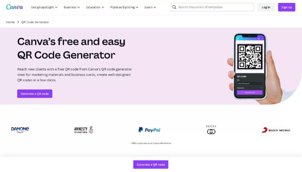 Canva QR Code Generator - Create QR Codes with ease