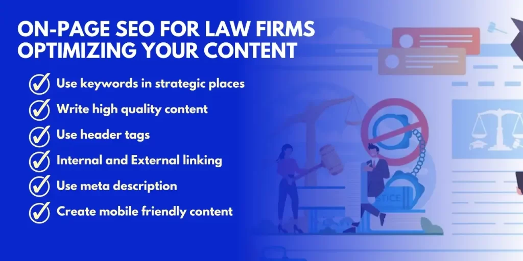 How to do on-page SEO for law firms?