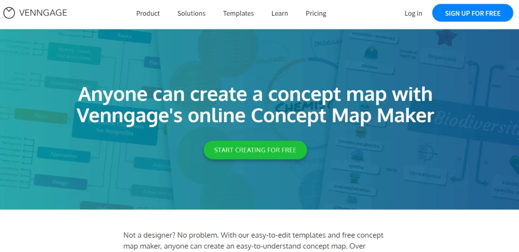 Venngage - Easy-to-understand concept map maker